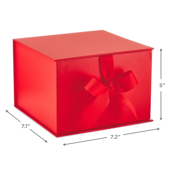 Hallmark Red Large Ribbon Tied Gift & Keepsake Box - Picture 6 of 10